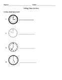 Telling Time Review