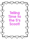 Telling Time Scoot- 5 Minutes (Valentines/ Heart Themed)