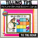 Digital Time to the Hour Spring Picture Reveal Boom Cards