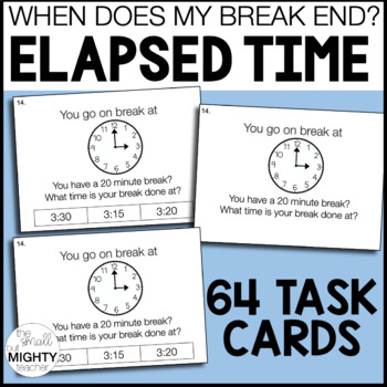 Preview of Elapsed time, Vocational Skills - Task Cards, time to 5 minutes