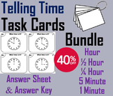Telling Time Task Cards Activity Bundle
