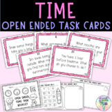 Telling Time Task Cards - Open Ended Math Questions - mont