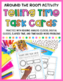Telling Time Task Cards to 5 minutes | Around the Room Act