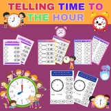 Telling Time To The Hour , Telling Time Activities