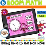 Telling Time To the Half Hour | Boom Cards