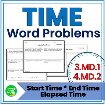 Preview of Telling Time Word Problems Worksheets