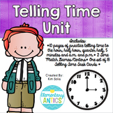 Telling Time Pack {Worksheets, Game & Task Cards}