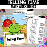 Telling Time Worksheets 1st Grade Cut and Paste Color by T