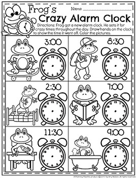 telling time worksheets by planning playtime teachers