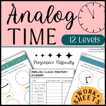 Preview of Telling Time Worksheets Assessment | SPED Life Skills | Analog Time Telling