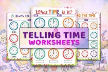 Preview of Telling Time Worksheets Graphic