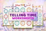 Telling Time Worksheets Graphic