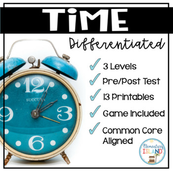 Preview of Telling Time Worksheets | Telling time to the 5 minutes | Telling Time Game
