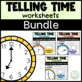 Telling Time Worksheets | To the Hour, Half Hour, 5 Minute