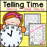 Telling Time Worksheets | to the Hour and to the Half Hour