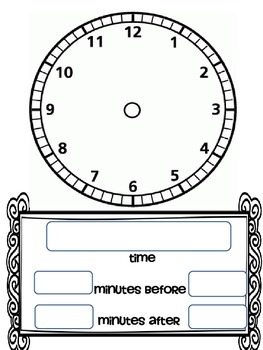 Telling Time Write On-Wipe Off Placemat by That Teaching Spark | TpT