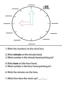 Preview of Telling Time Worksheet
