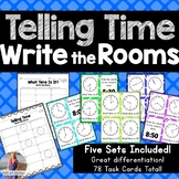 Telling Time Write the Room Task Cards *FIVE SETS!*