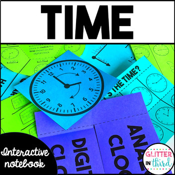 Preview of Telling Time and Elapsed Time Activities Interactive Notebook BUNDLE
