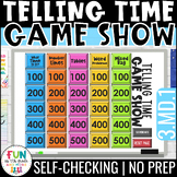 Telling Time and Elapsed Time Game Show for 3rd Grade | Ma