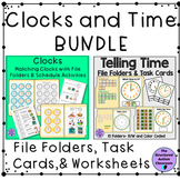 Telling Time and Matching Clocks File Folder and Activity 