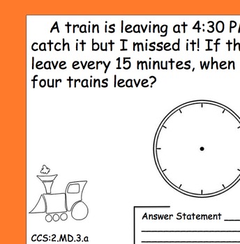 Preview of Telling Time and Using Clocks - Common Core Aligned
