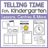 Telling Time for Kindergarten: Centres, Printables & More