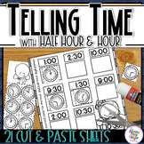 Telling Time to the half hour and hour - 21 worksheets