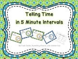 Telling Time in 5 Minute Intervals Task Cards