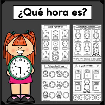 Preview of Telling Time in SPANISH No Prep