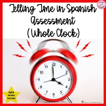 Preview of Telling Time in Spanish Assessment