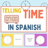 Telling Time in Spanish Google Slides Practice Assignment