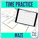 Telling Time in Spanish Maze Practice Activity | Digital & PDF