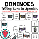 Telling Time in Spanish - Printable Spanish Dominoes Game 