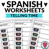 Telling Time in Spanish Worksheets - Spanish Time Practice