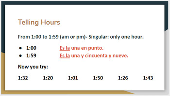 Telling Time in Spanish (clocks included) by O Gallegos | TpT