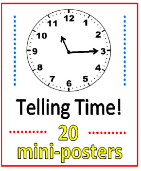 Preview of Telling Time mini Posters (20 Posters)