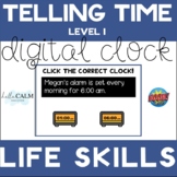 Telling Time on Digital Clocks Interactive BOOM CARDS
