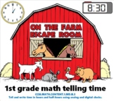 Telling Time on the Farm digital "escape room"