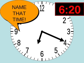 Telling Time to 5 Minute Intervals PowerPoint Game by Brooke Beverly