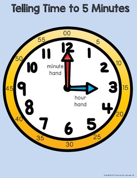 Telling Time to 5 Minutes GO FISH by Jillian Teaches | TpT