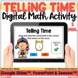 Telling Time to 5 minutes | Digital Seesaw™ PowerPoint & Slides