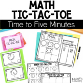 Telling Time to Five Minutes Math Tic-Tac-Toe