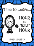 Telling Time to Hour and Half Hour on an Analog Clock