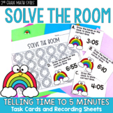 Telling Time to Nearest 5 Minutes Analog Task Cards 2nd Gr