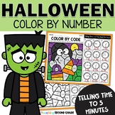 Telling Time to Nearest 5 Minutes Halloween - Early Finish