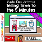 Telling Time to the 5 Minutes Easel Activity