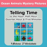 Telling Time to the Five Minutes - Ocean Animals Math Myst