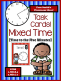 Telling Time to the Five Minutes Task Cards Freebie