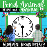 Telling Time to the Half Hour Animal Adventure Activity Mo